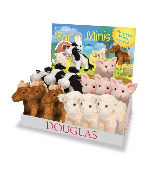 - Assorted Miniature Farm Animal Figures Set