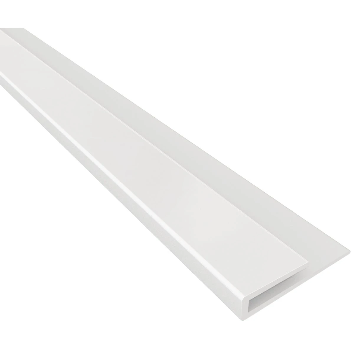 Bath & Kitchen 1/8 In. X 8 Ft. White Pvc End Cap Wall Paneling Molding