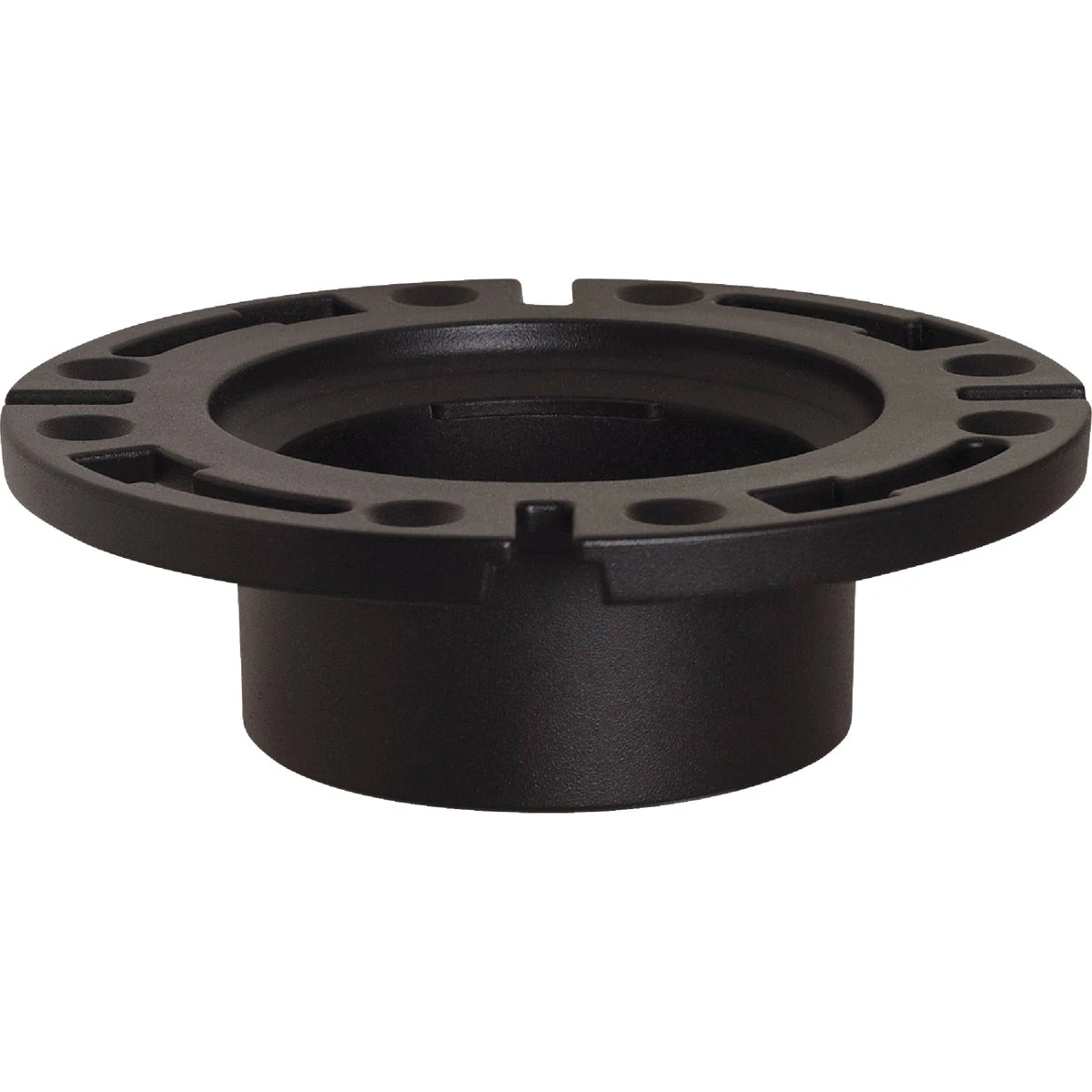 4 Inch Hub Abs Open Toilet Flange With One-piece Plastic Ring