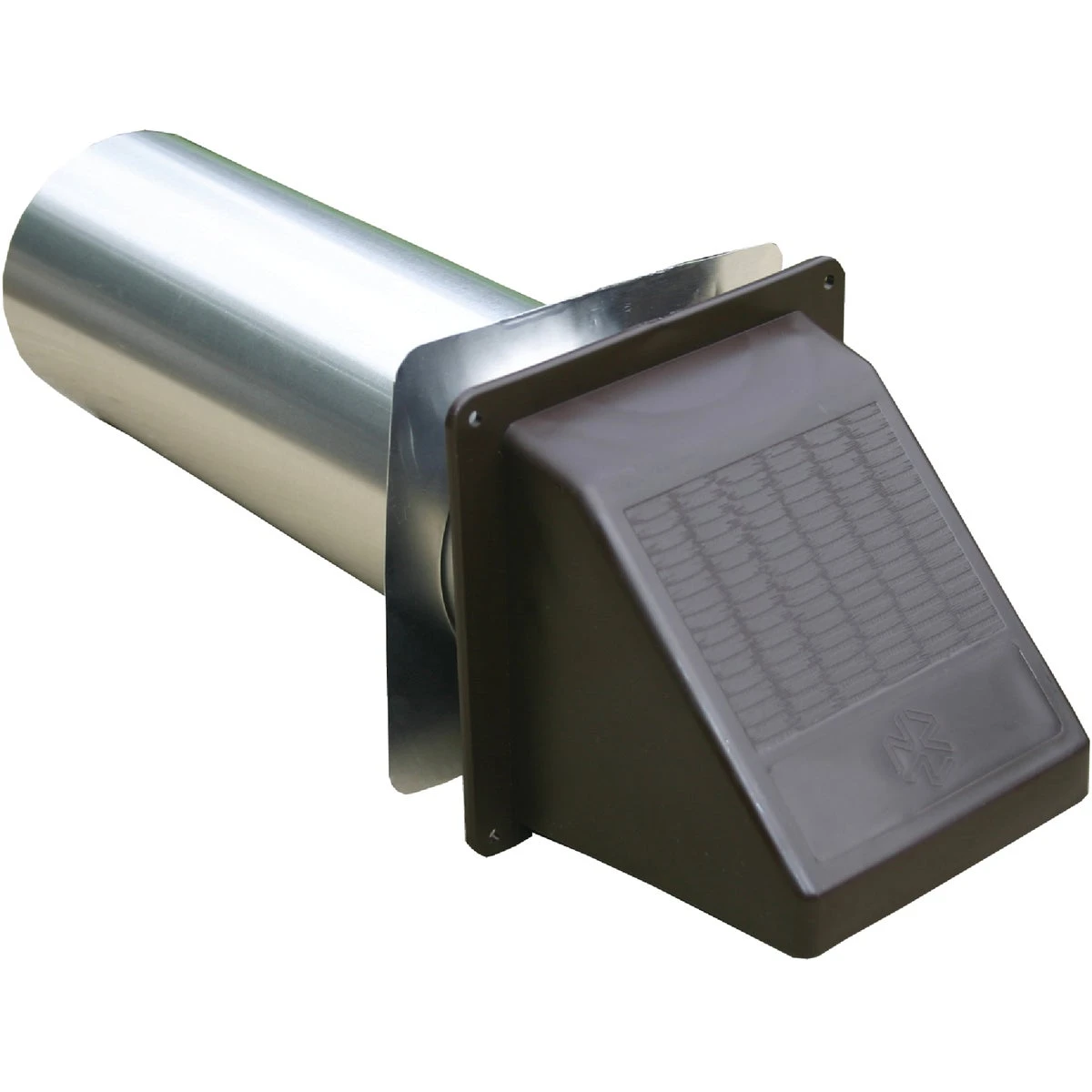 Builder's Best 4 Inch Brown Plastic Wide Mouth Dryer Vent Hood With Aluminum Tailpipe