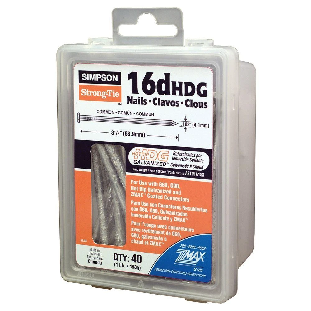 Simpson Strong-tie Strong-drive 16d X 3-1/2 In. Smooth-shank Connector Nail - 1 Lb.