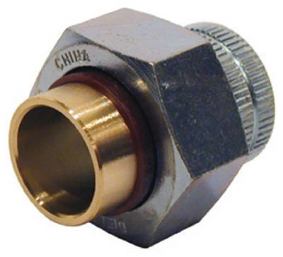 1/2 Inch Dielectric Union Pipe Fitting - Female Iron Pipe Thread X Copper Solder Joint