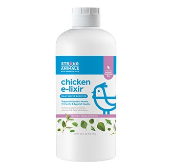 Chicken Elixir Supplement 32 Ounce Bottle for Poultry Health and Vitality