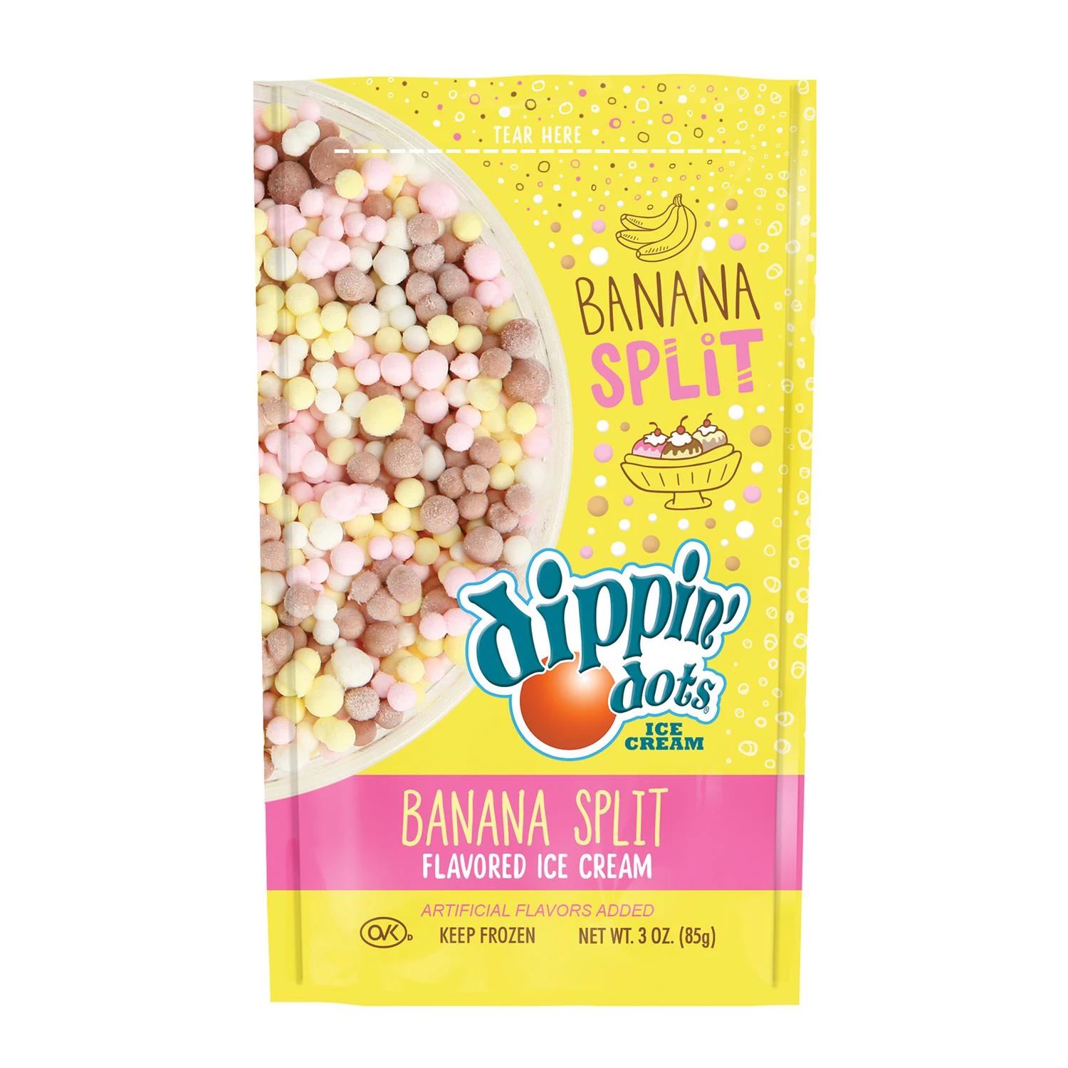 Ice Cream Beaded Banana Split Mix 3 Ounce Pouch