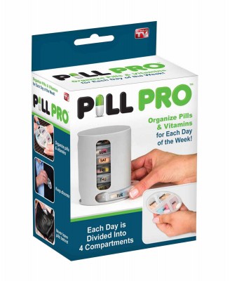Pill Pro Pill Organizer With 7 Portable Trays For Daily Medication Management