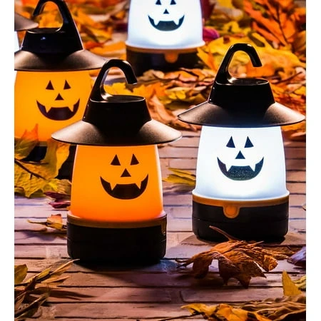 Set Of 4 Led Jack-o'-lanterns, 5 Inch Halloween Decorations