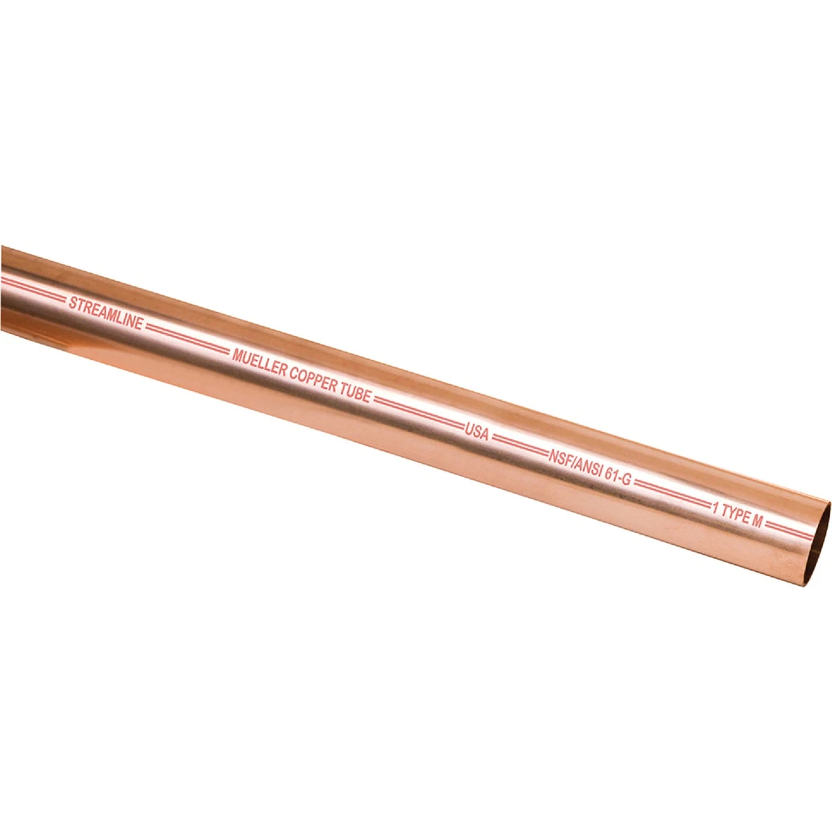 1/2 In. Id X 20 Ft. Type M Copper Pipe For Plumbing