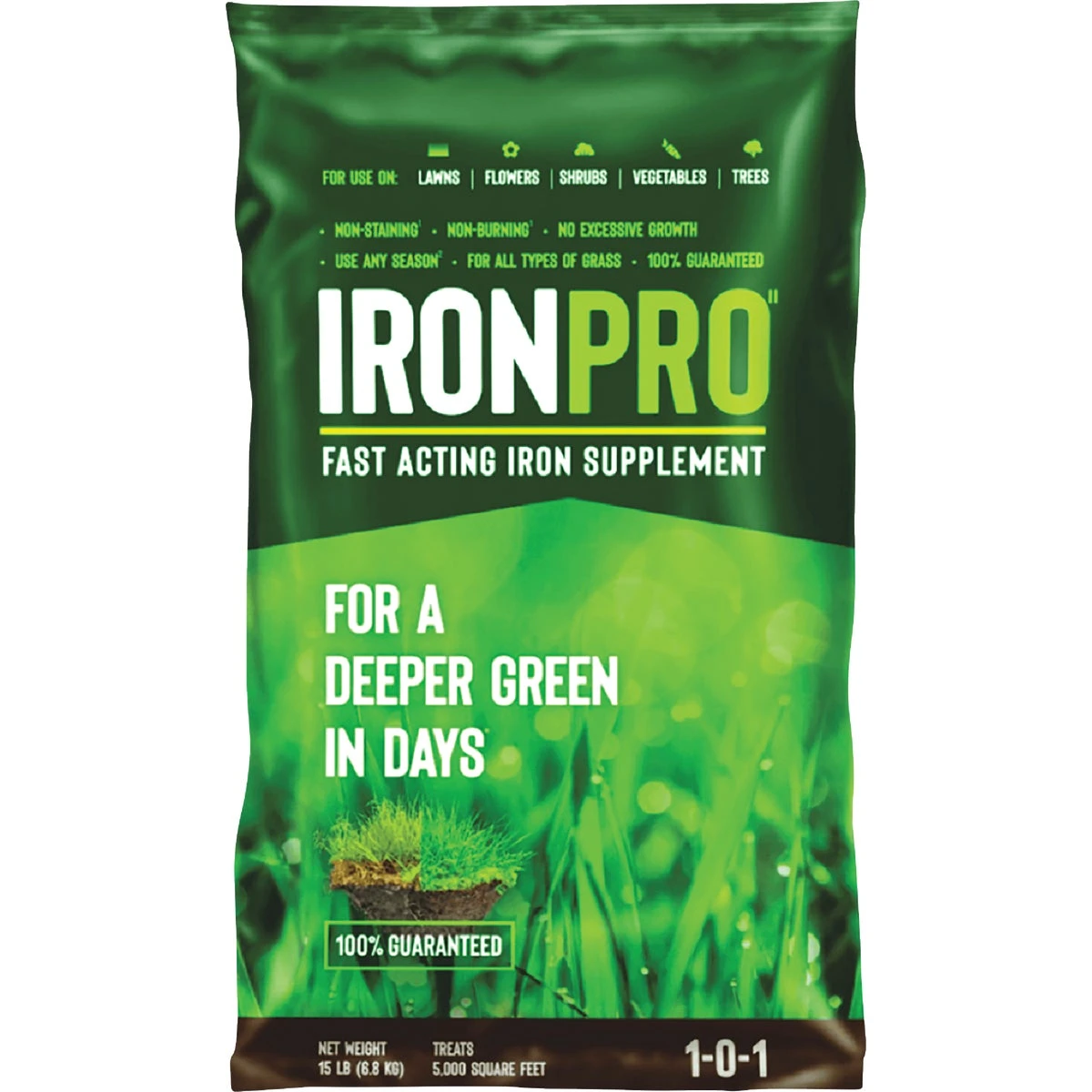 Ironpro 15 Lb. Fast Acting Iron Supplement For 5000 Sq. Ft.