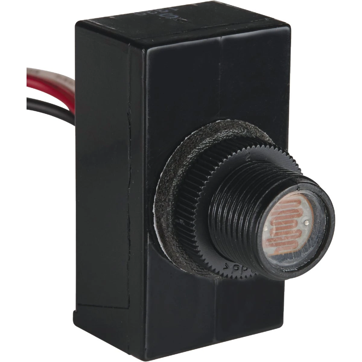 Black Hard-Wire Photocell Lamp Control for Outdoor Posts & Boxes (120V, 1200W)