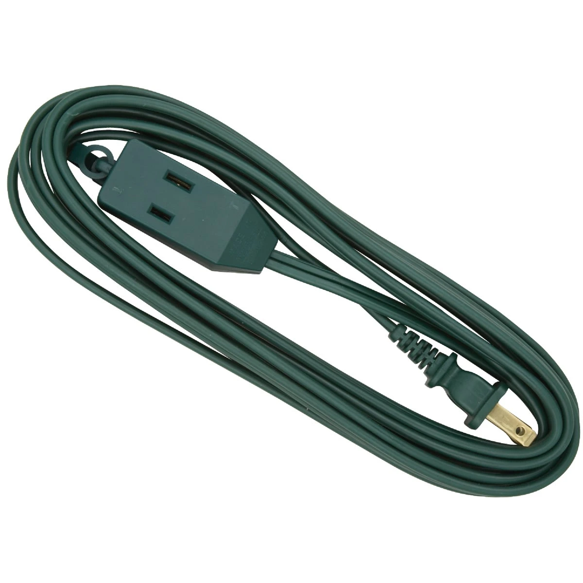 12 Feet 16/2 Green Cube Tap Extension Cord With 3-outlet Connector