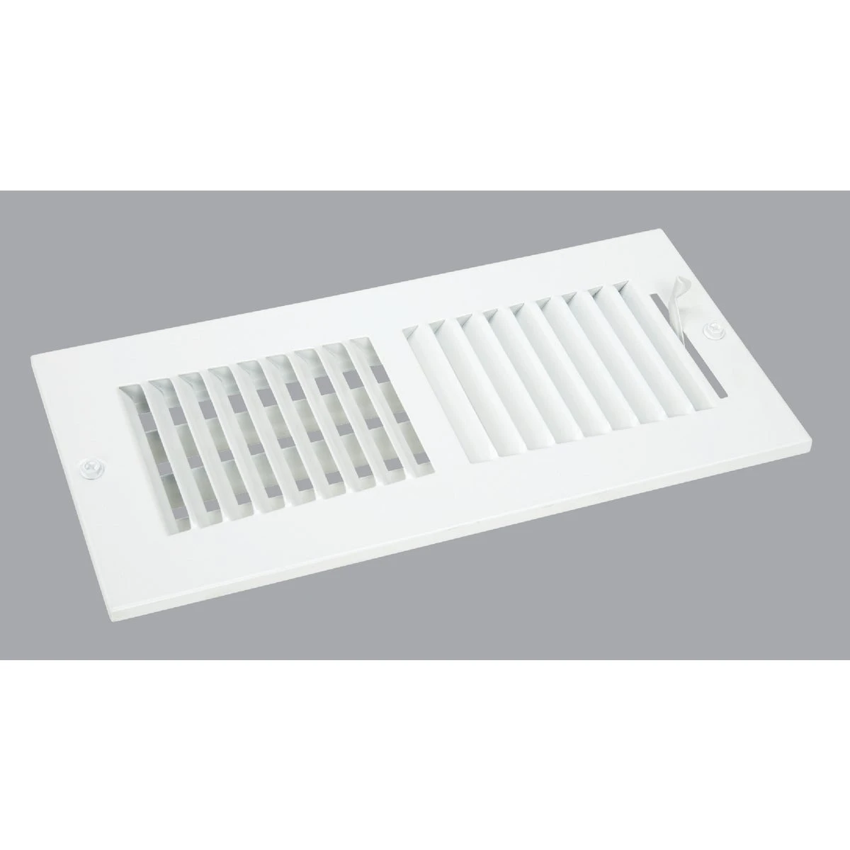 White Steel 5.75 In. Wall Register With Multilouvered Damper