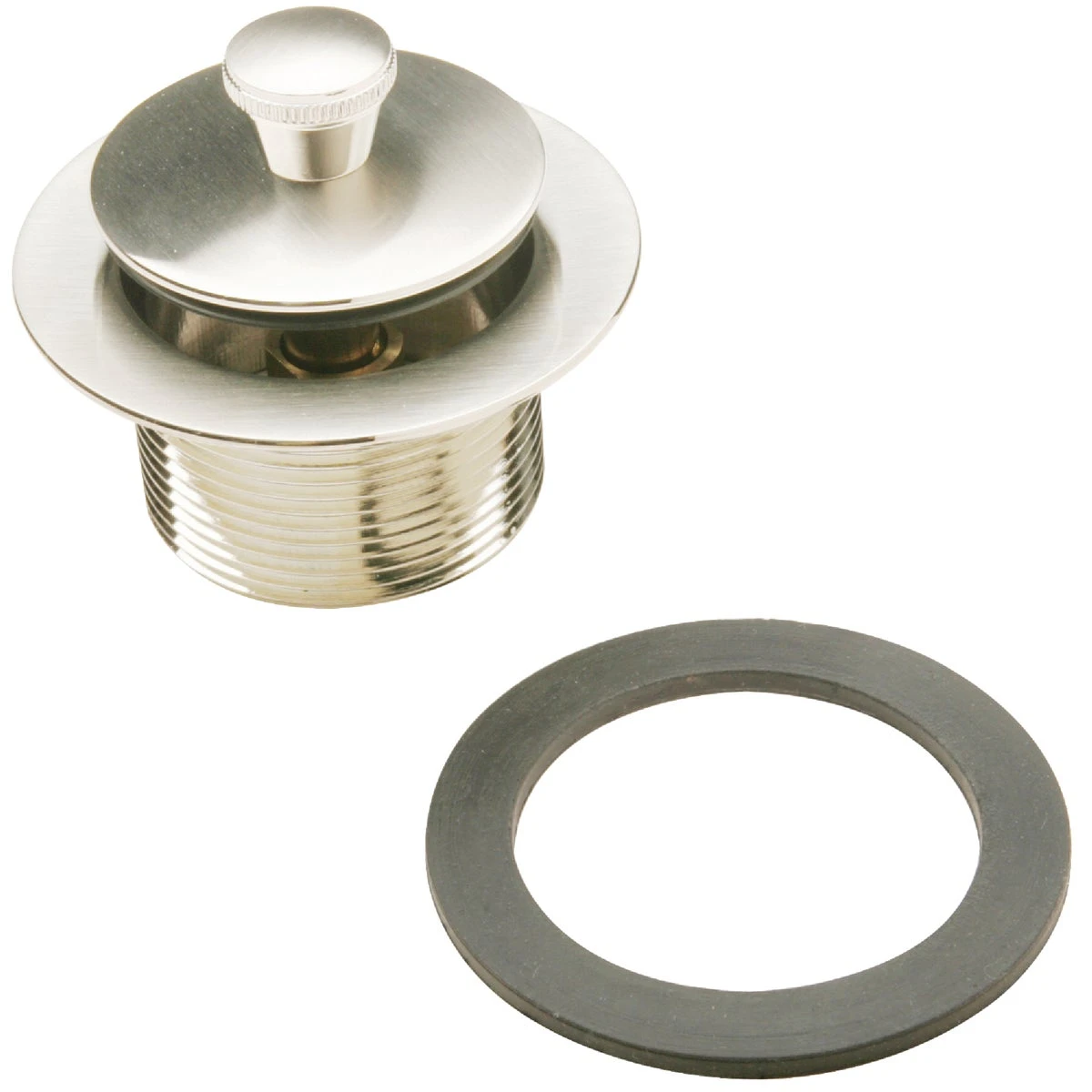 Roller Ball Bathtub Drain Stopper Replacement Assembly - Brushed Nickel Finish