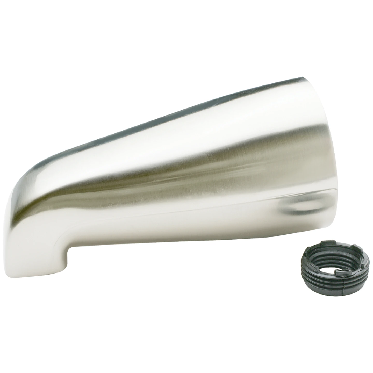 Brushed Nickel Bathtub Spout With Reducer Bushing For 3/4" Or 1/2" Pipe