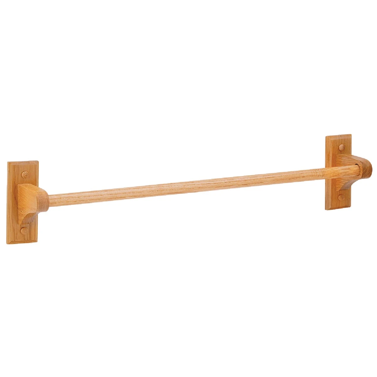Sierra 24 Inch Solid Oak Towel Bar With Medium Oak Finish