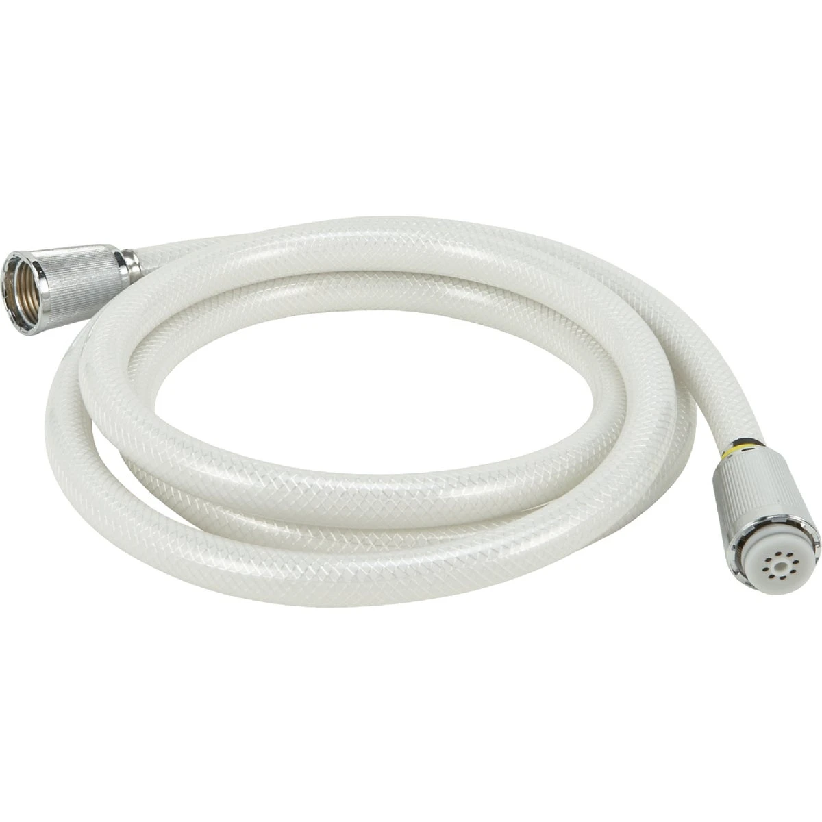 72 Inch White Antitwist Shower Hose With Vacuum Breaker