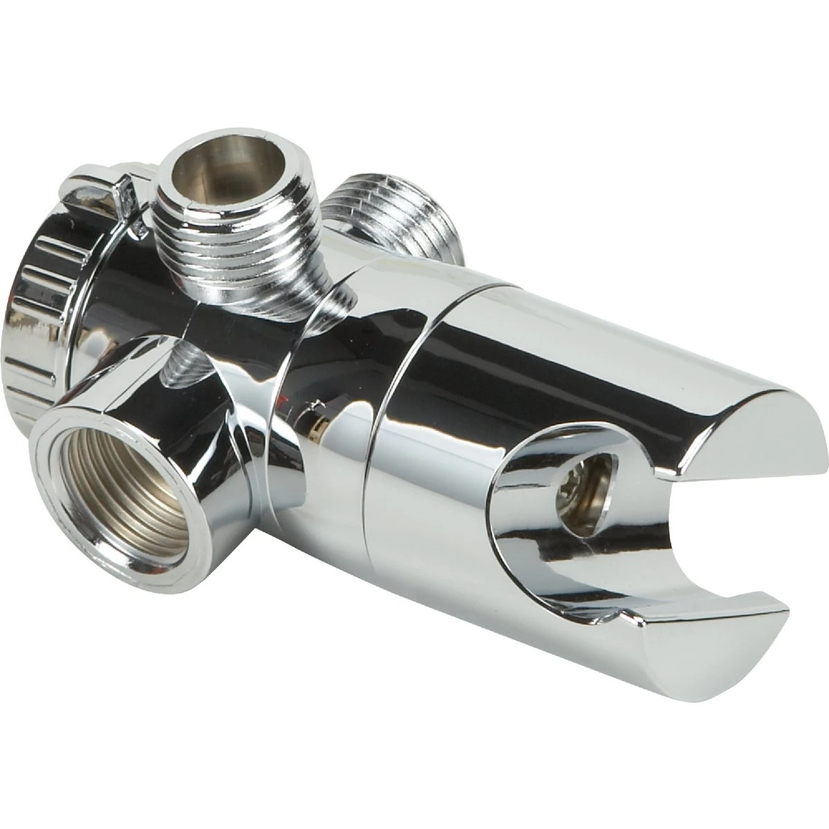 Chrome 3-way Shower Diverter For Showerheads And Hand-held Showers