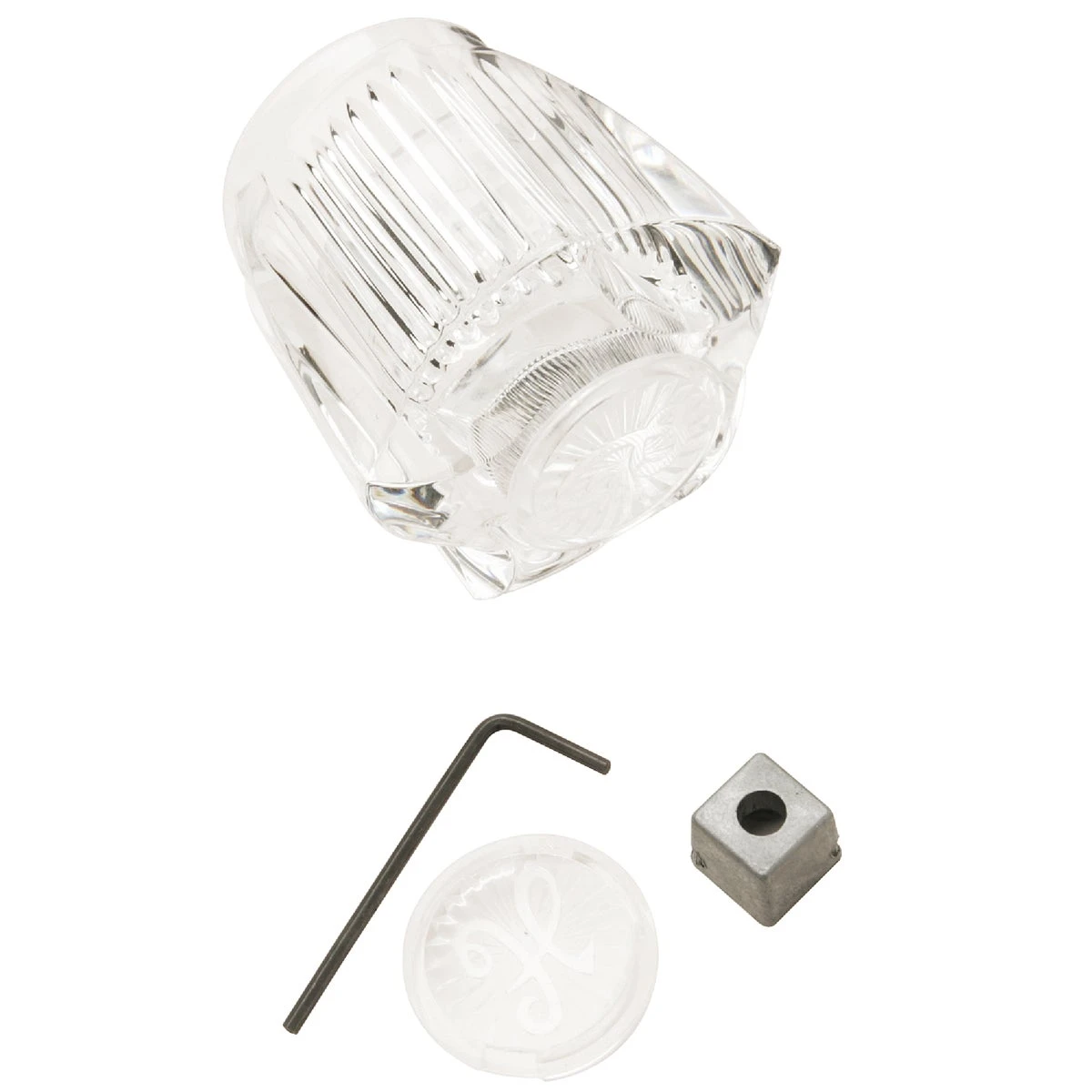 Acrylic Universal Replacement Clear Faucet Handle - 2 Inch Length