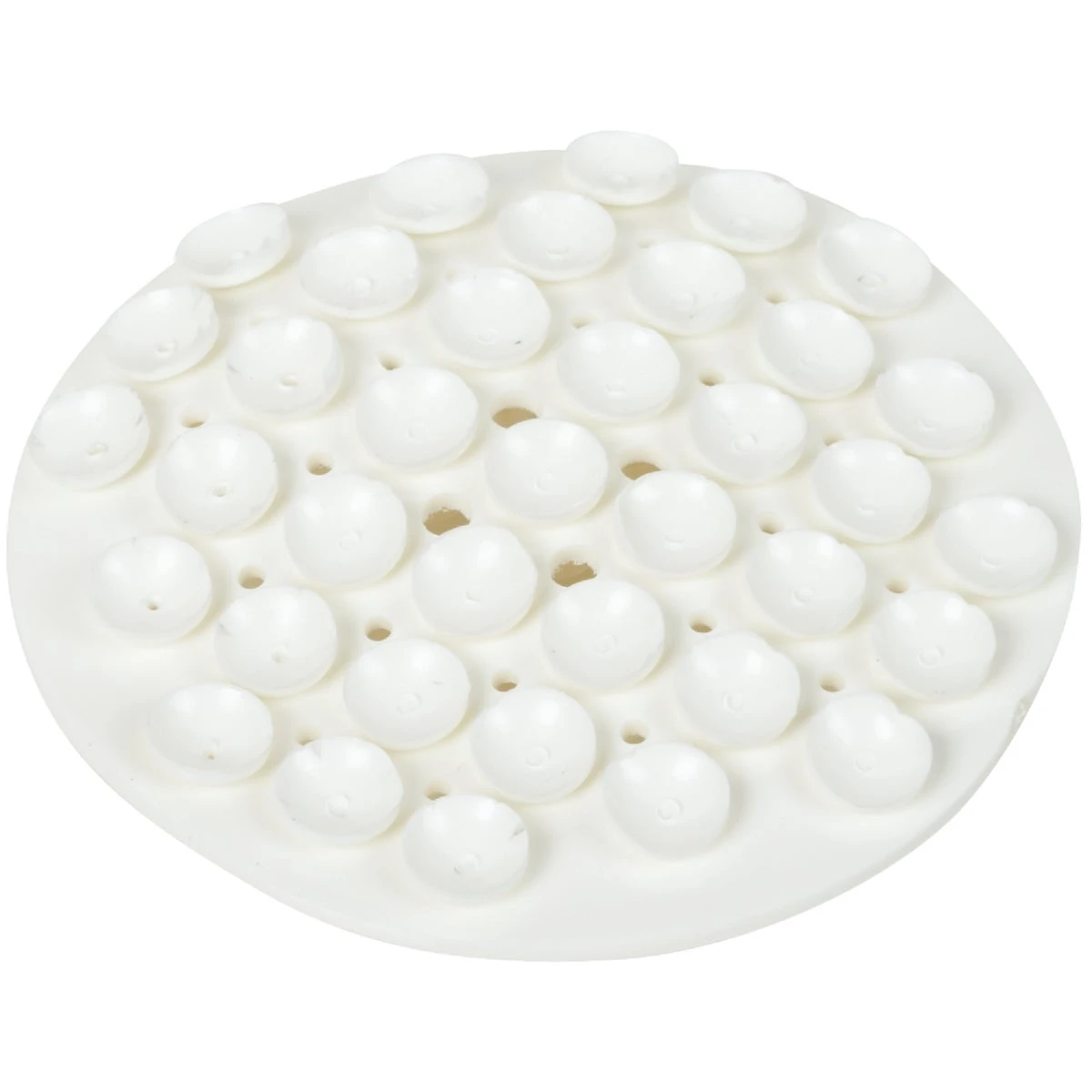 Suction Soap Dish - 2-13/16" Diameter, White Rubber, Model 410754