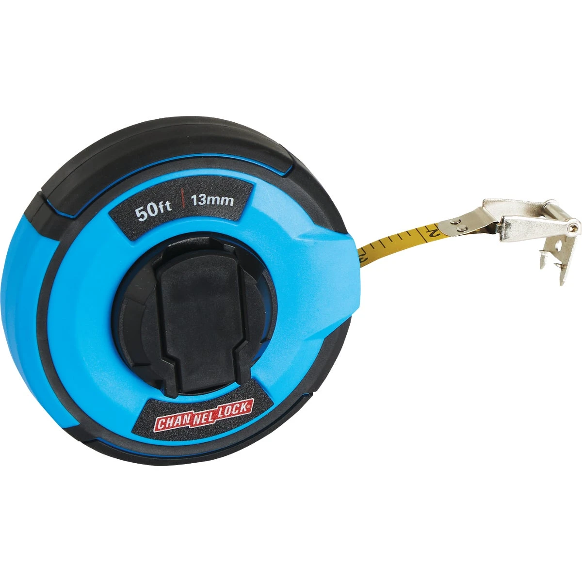 50 Ft. Steel Closed Case Reel Tape Measure With Rubber Grip