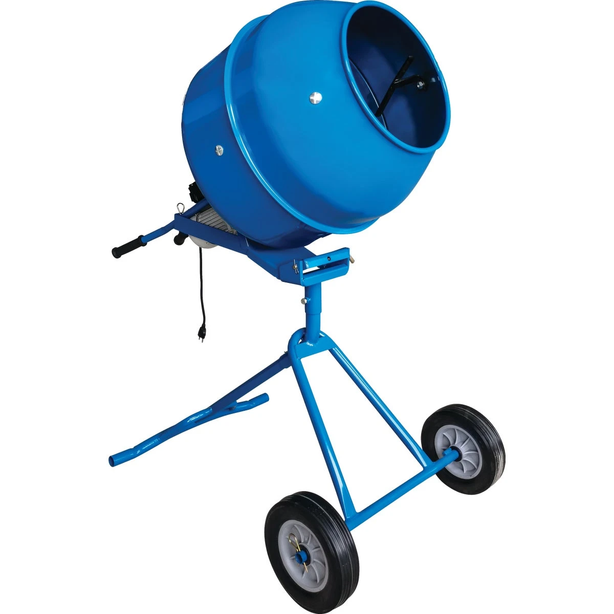 5.0 Cu. Ft. Portable Cement Mixer With 1/2 Hp Electric Motor
