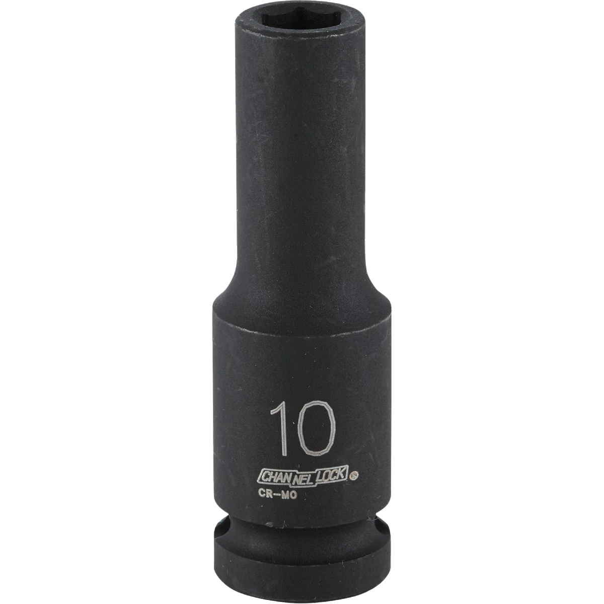 1/2 Inch Drive 10 Millimeter 6-point Deep Metric Impact Socket