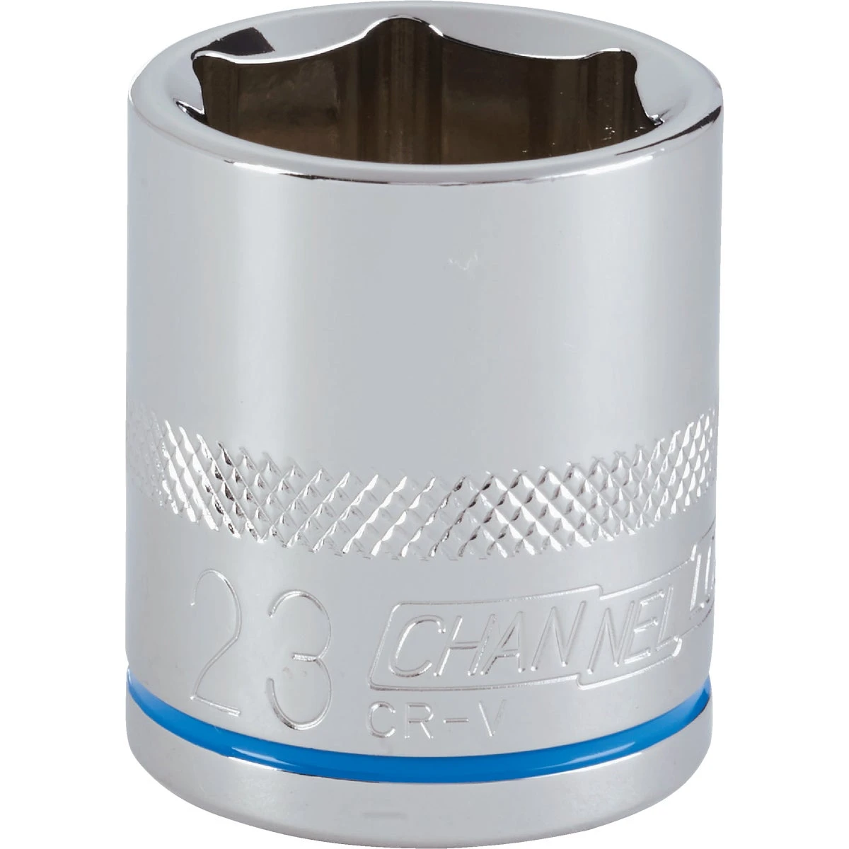 1/2 Inch Drive 23 Mm 6-point Shallow Metric Socket - Chrome Vanadium Steel