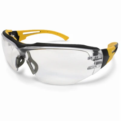 Renovator Premium Safety Eyewear With Black Frame And Clear Lens - Model Dpg108-1c