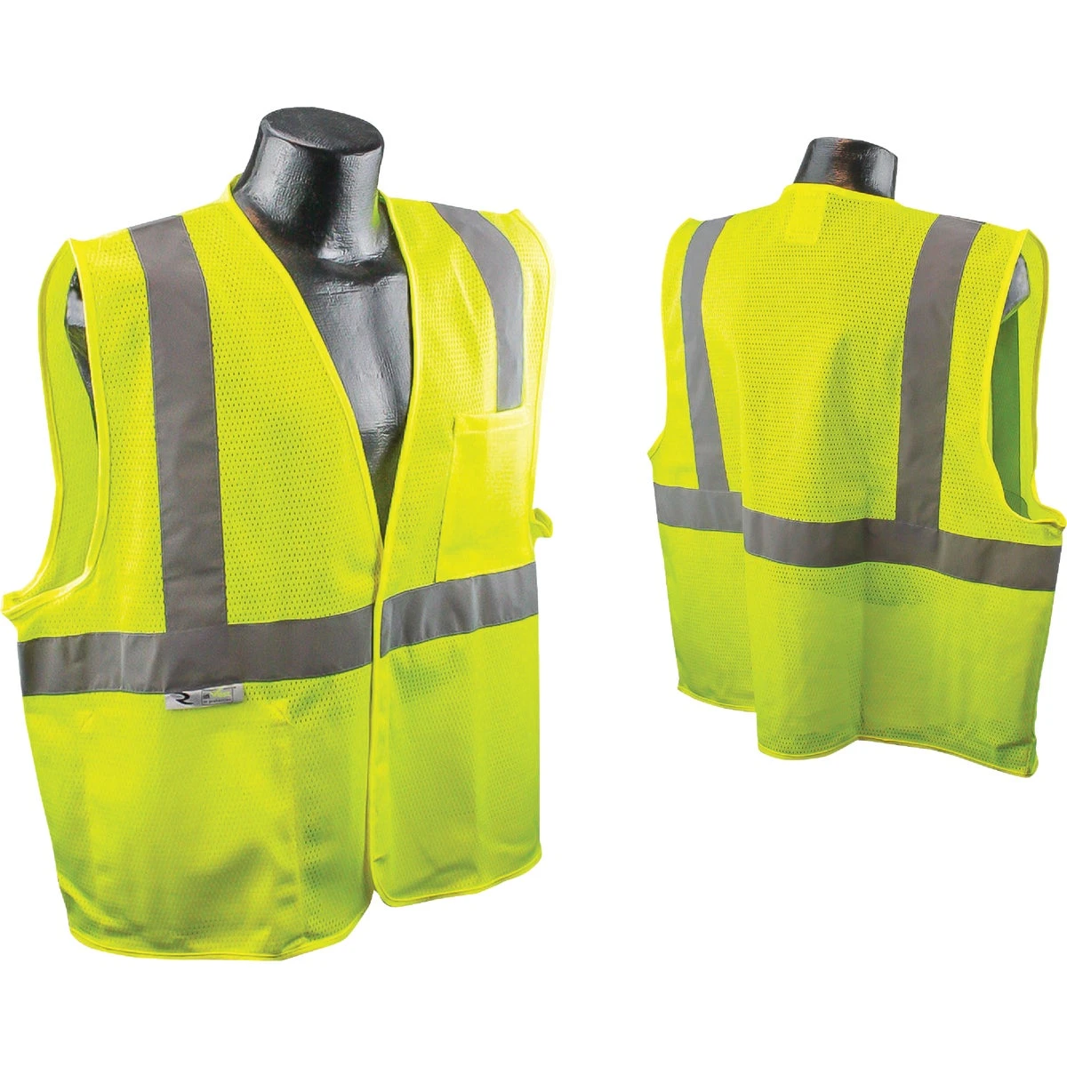 Ansi Class 2 Hi Vis Lime Mesh Safety Vest - One Size Fits Most