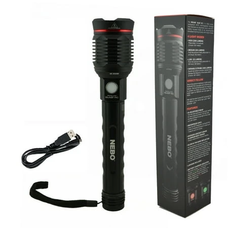 Redline Blast Rc Rechargeable Flashlight - High Lumens, Durable Design