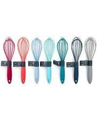 Silicone Whisk - Food Safe, Nonstick, Comfort Grip Handle, 12.01 In Height