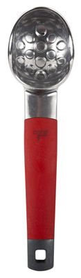 Ice Cream Scoop with Red Handle and Stainless Steel Scoop Head