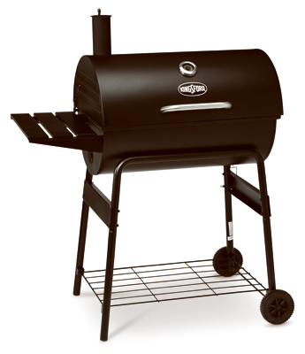 30 Inch Charcoal Barrel Grill With Side Shelf And Bonus Accessories