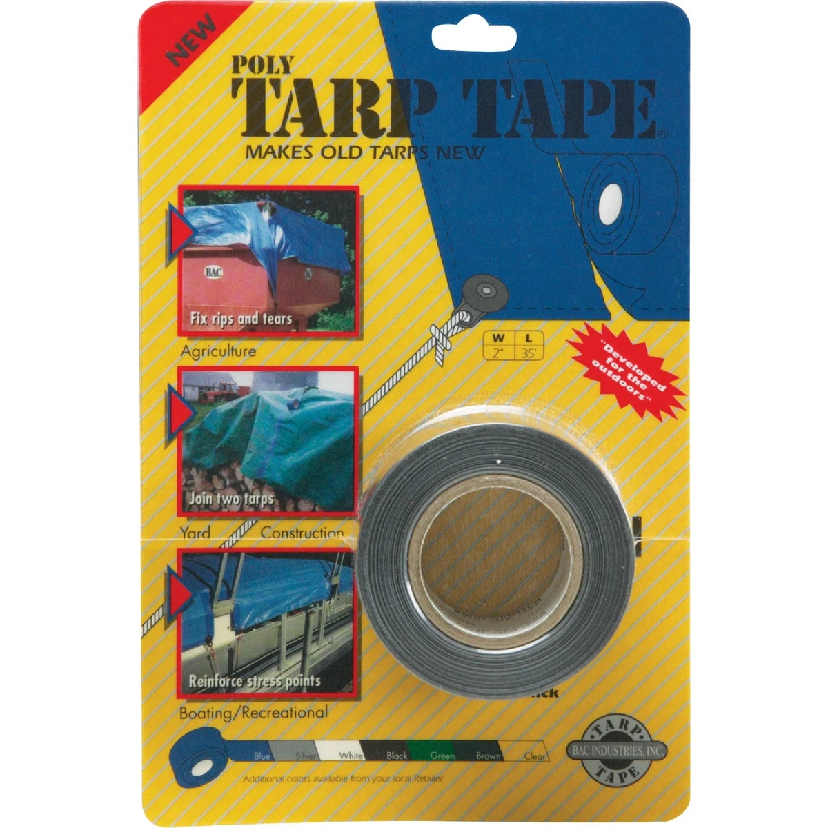 35 Feet X 2 Inches Silver Tarp Repair Tape For All-weather Bonding