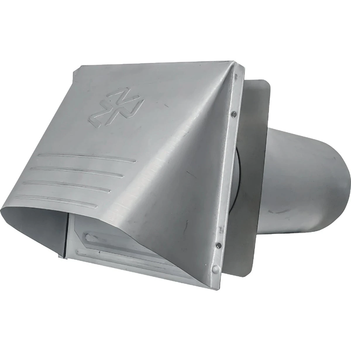 Builder's Best P-tanium 4 In. Galvanized Wide Mouth Dryer Vent Hood With Wall Plate