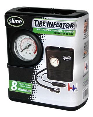 12-volt Tire Inflator With Integrated Pressure Gauge