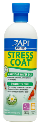 Stress Coat Pond Water Conditioner, 16-ounce Bottle For Freshwater Ponds
