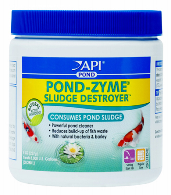 Zyme Sludge Destroyer, 8-ounce Natural Pond Cleaner With Barley