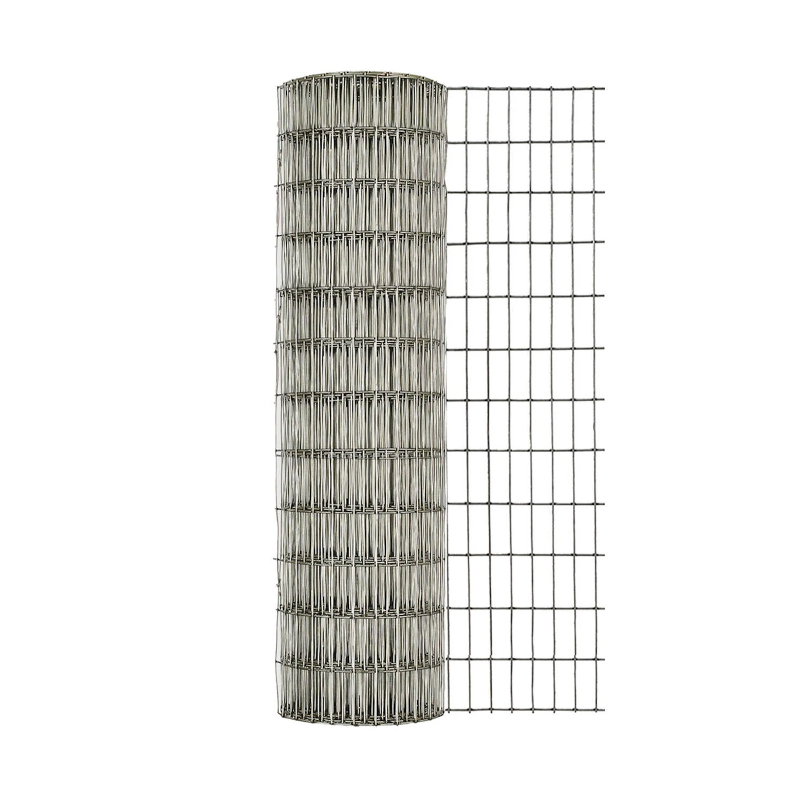 Galvanized Welded Wire Fence, 2 X 1-inch Mesh, 24-inch X 25-feet Roll