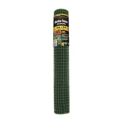 Green Plastic Garden Fence, 24" X 25' Roll, Model 889251a