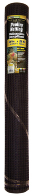Black Pvc Hardware Cloth Fence, 1/2-inch Mesh, 3' X 15' For Versatile Applications