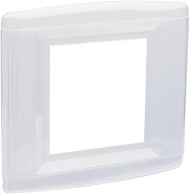 Pass and Seymour 2-Gang Clear Wall Shield Cover Plate