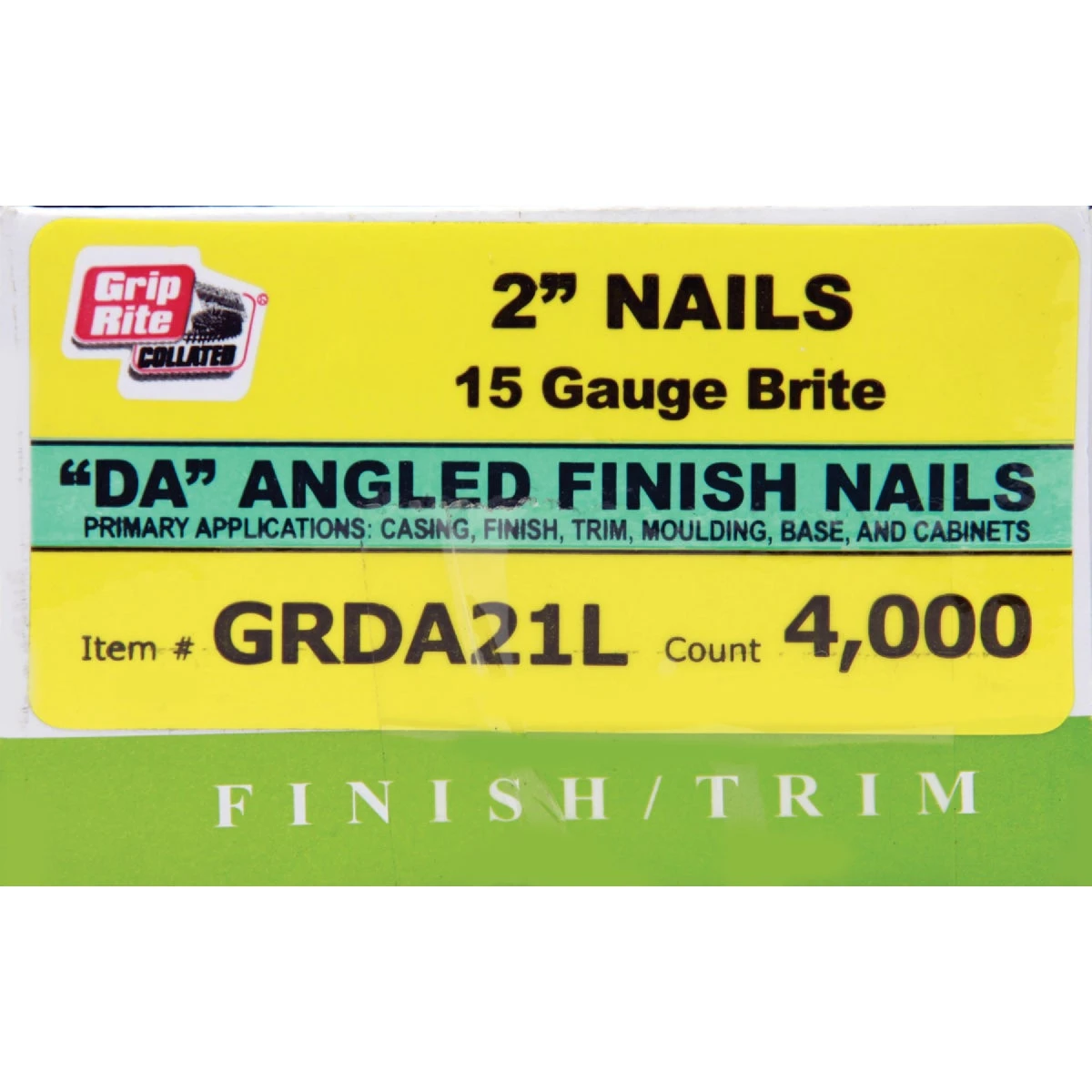 Grip-rite 15-gauge Bright 34 Degree Da-style Angled Finish Nail, 2 In.