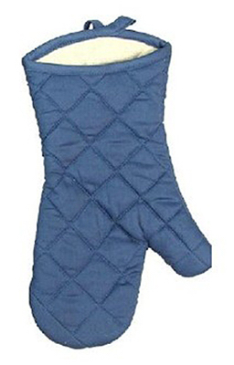 7x8 Inch Blue Oven Mitt - Heat Resistant Kitchen Accessory