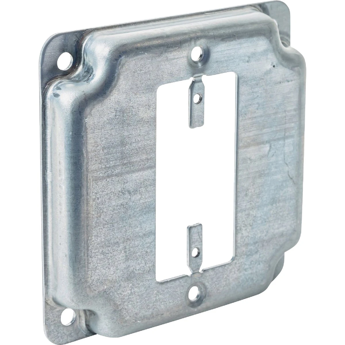 Gfi Outlet 4 In. X 4 In. Square Device Cover - Galvanized Steel