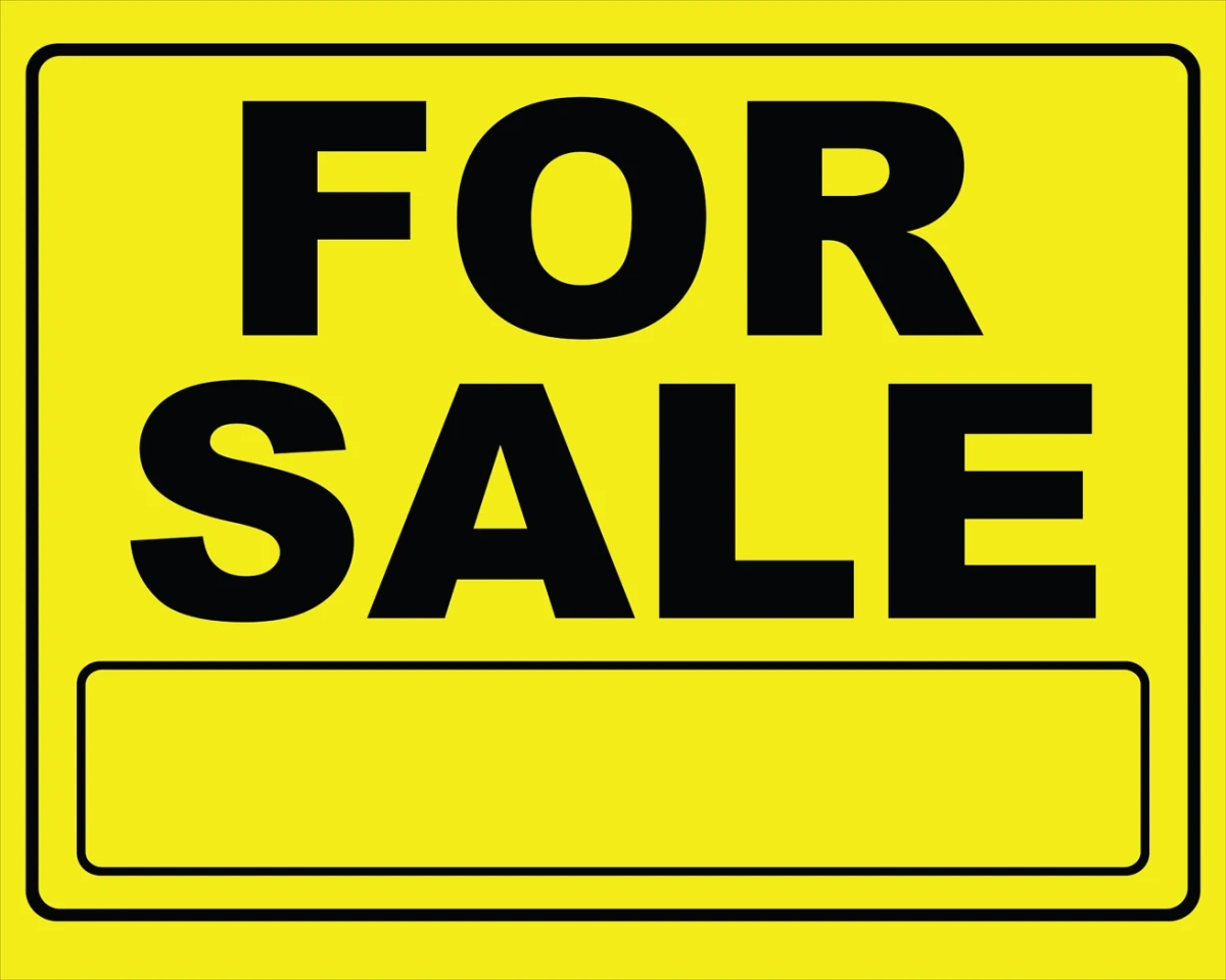 20X24 YLLW/BLK FOR SALE