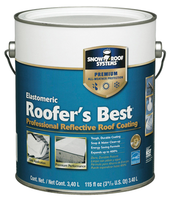 Roofers Best White Roof Coating, 0.9 Gallon, Model Kst0000rb-16