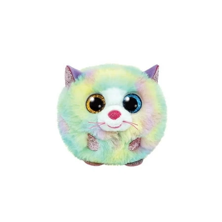 Puffies Plush Beanie Balls - Heather The Cat, 3 Inch Soft Toy