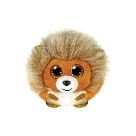 Puffies Plush Beanie Balls - Caesar The Lion, 3 Inch Soft Toy