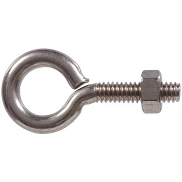 1/4 Inch Stainless Steel Eye Bolt With Hex Nut - Durable And Versatile Fastening Solution