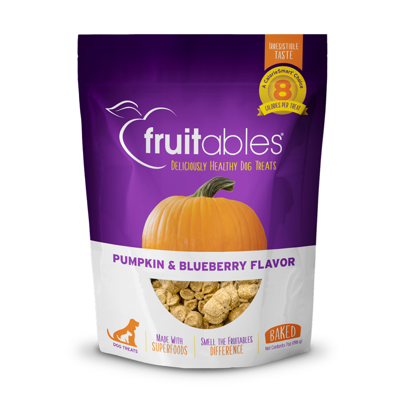 Dog Treats Pumpkin and Blueberry Flavor 7 Ounce Package